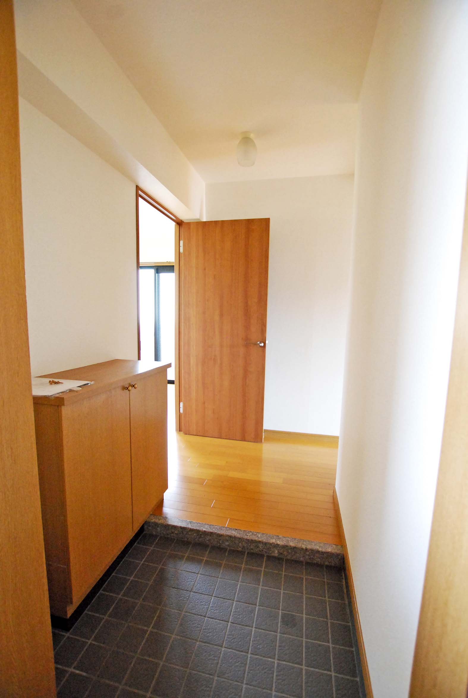 玄関　玄関から中を見たところ