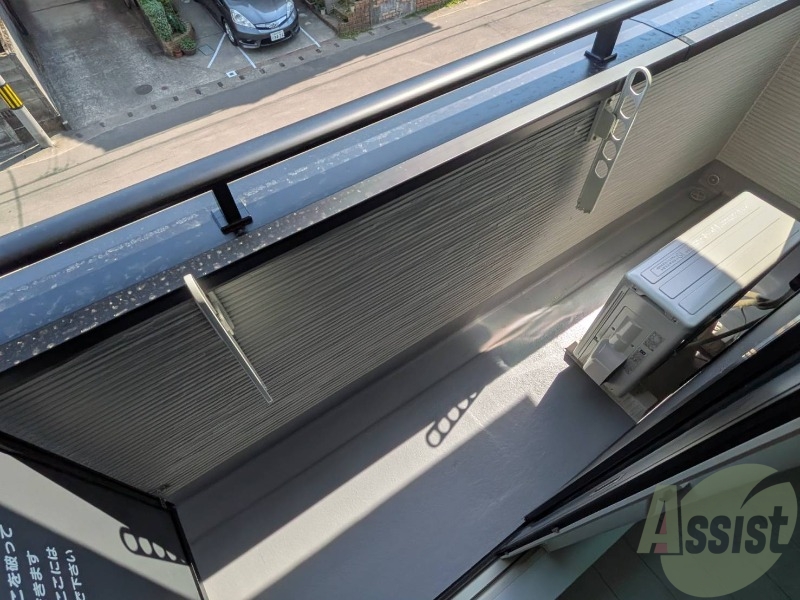 バルコニー　バルコニーも広さがあって洗濯物も干しやすい。