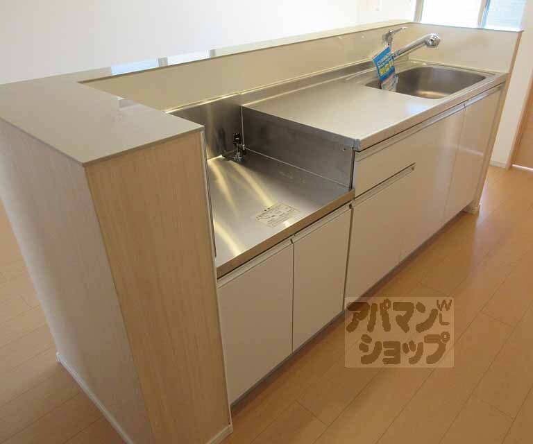 キッチン　２口コンロ設置可のアイランドキッチンです！