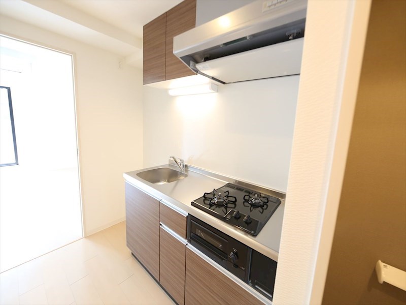 キッチン　システムキッチン（ガス2口コンログリル付）