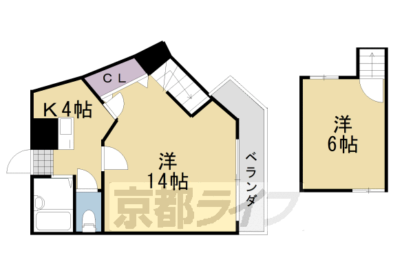 ソルフェージュ桂の間取り