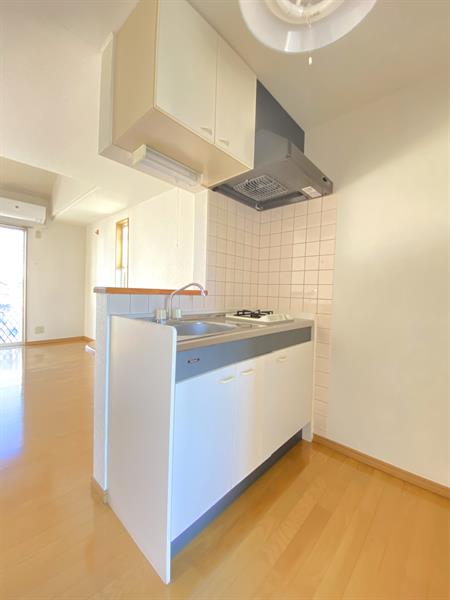 キッチン　ガスコンロ1口付きキッチン