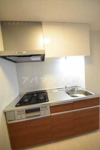 キッチン　ガスコンロ3口付き！