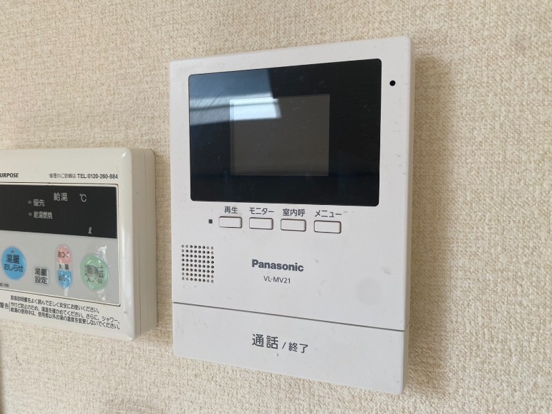 セキュリティ　安心のモニター付きインターホンです♪