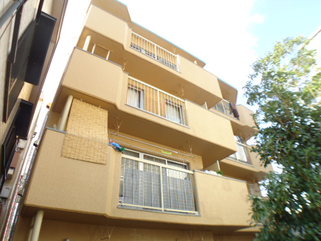 建物外観　ペットと住めるマンション。