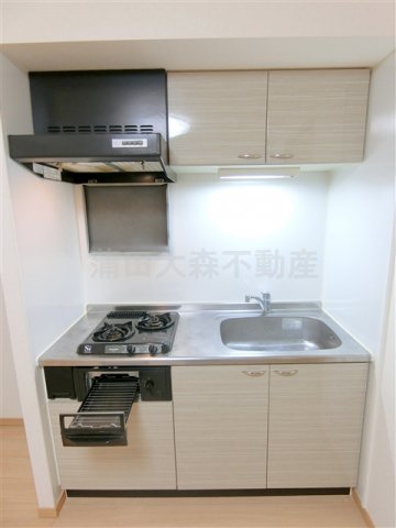 キッチン　2口ガスグリル付システムキッチン