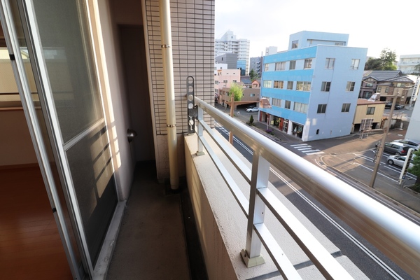 バルコニー　物干し竿設置可