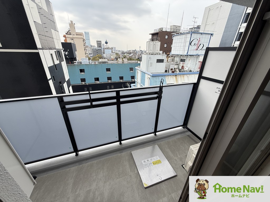 バルコニー　南向きです。当社ホームナビなら初期費用0円で契約可能です。