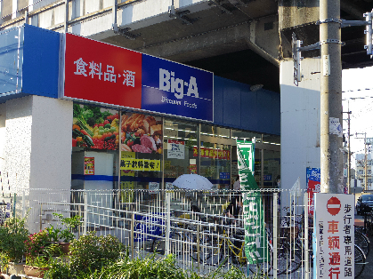 スーパー　Big-A東部市場前店（スーパー）まで410m