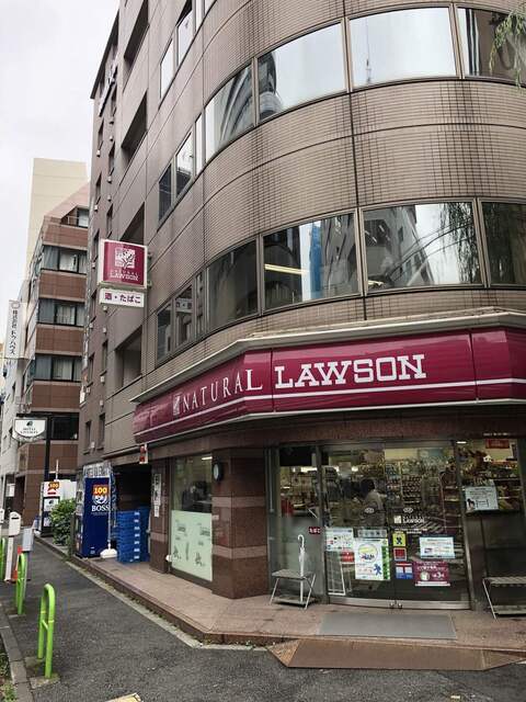 コンビニ　ナチュラルローソン新橋六丁目店（コンビニ）まで74m