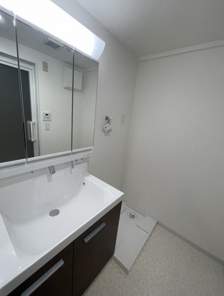 洗面設備　朝の支度はこちらでどうぞ