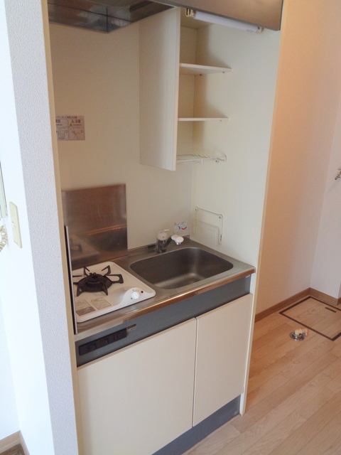 キッチン　一人暮らしにちょうどいいガスキッチン