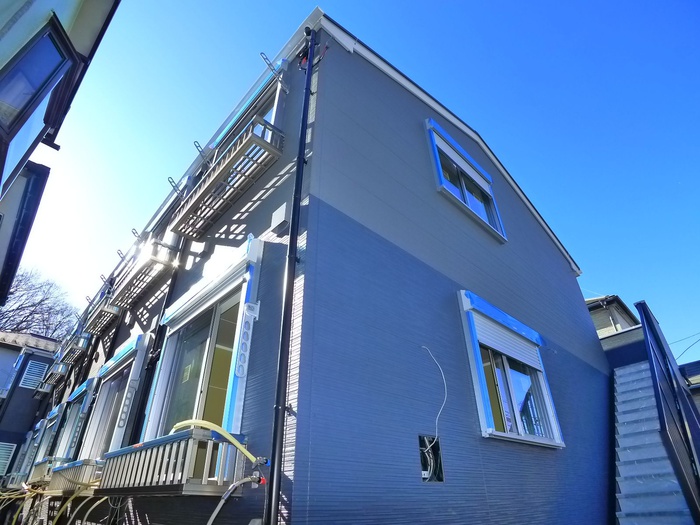 建物外観　建築中