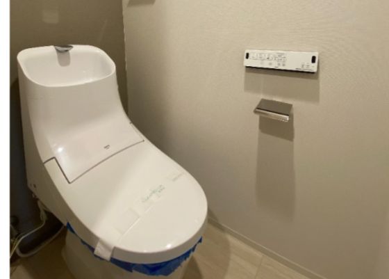 トイレ　ゆったりとした空間のトイレです