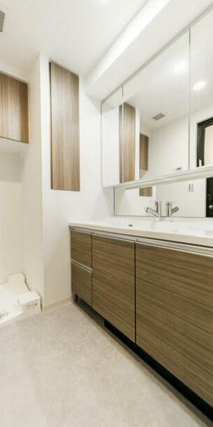 洗面設備　※別部屋の参考写真です。