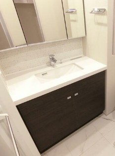 洗面設備　嬉しい独立洗面台付き。