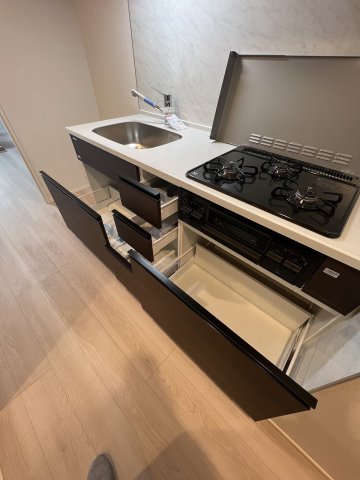 キッチン　ガスコンロ付のキッチン