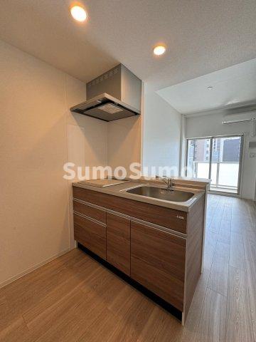 キッチン　コンパクトなキッチンで掃除もラクラク