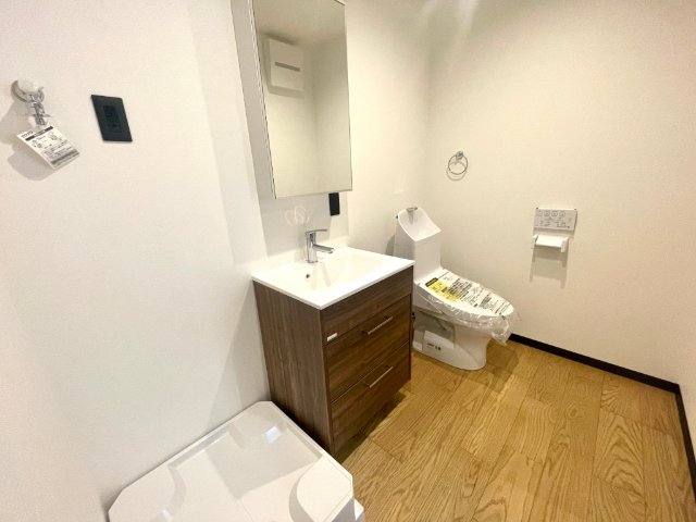 洗面設備　使いやすい洗面所です