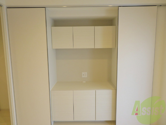 収納　クローゼット。荷物がたくさんあっても問題ないですね。