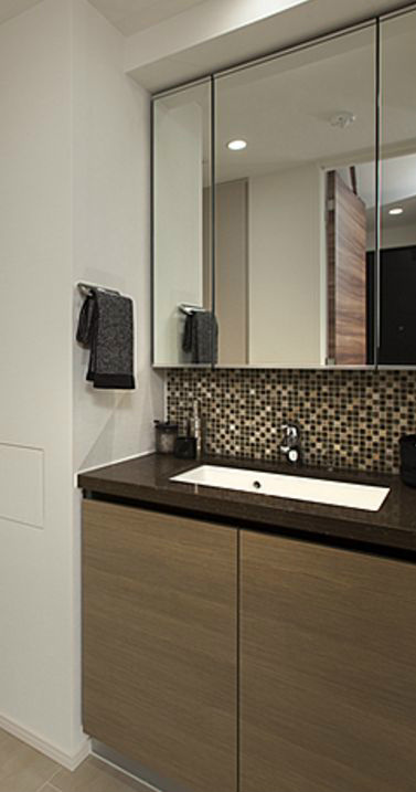 洗面設備　小物はついておりません