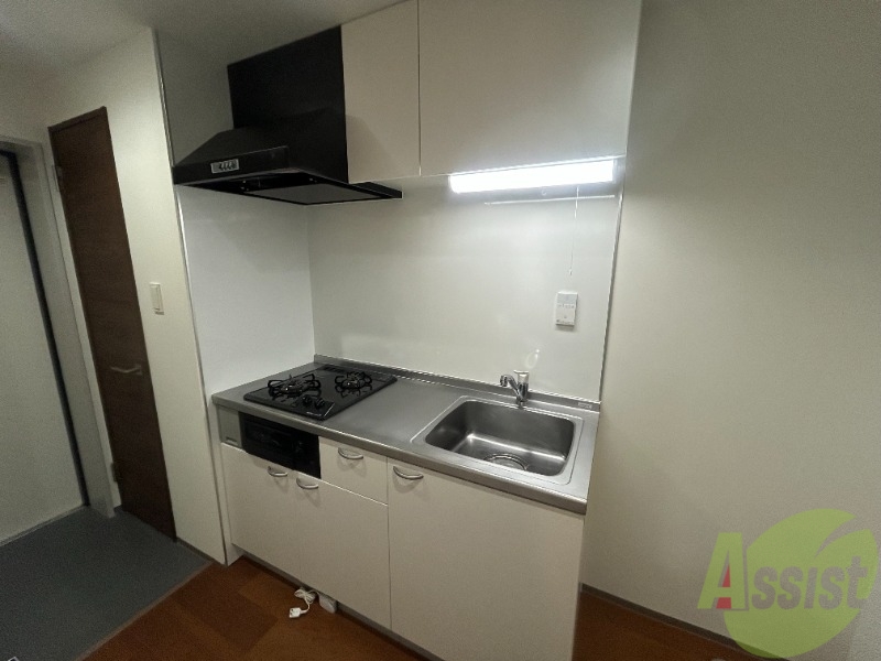 キッチン　ガスコンロが２口付いていてお料理も捗ります。