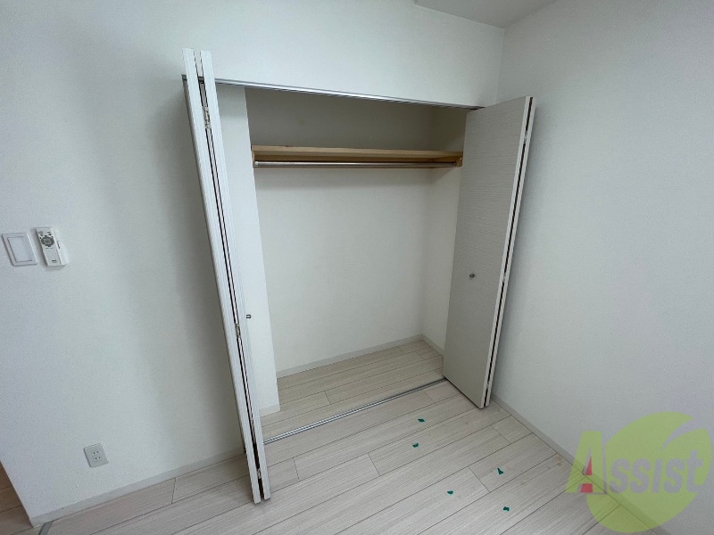 収納　クローゼット。荷物がたくさんあっても問題ないですね。