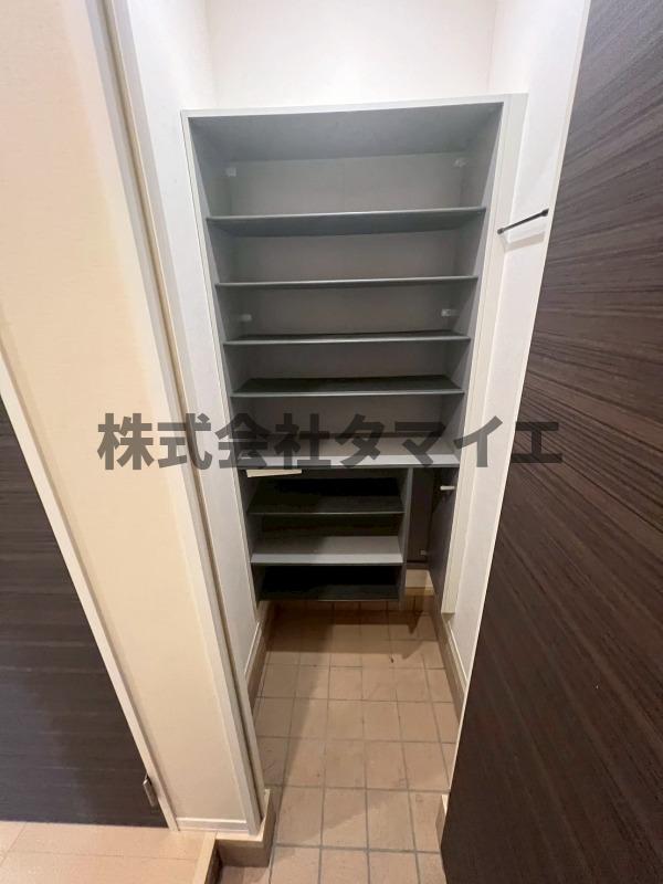 収納　たっぷりとした収納スペースです