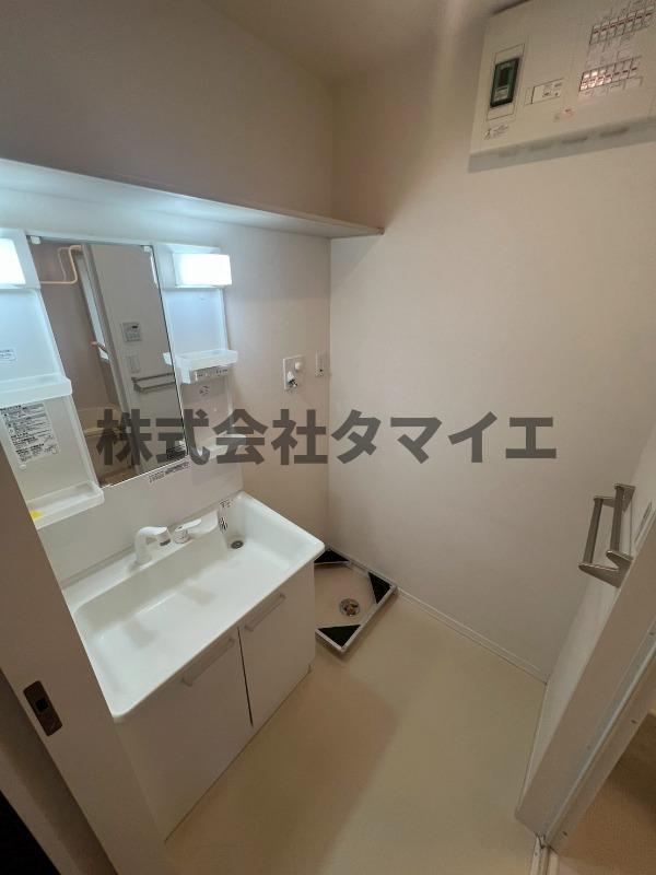 洗面設備　使いやすい洗面所です