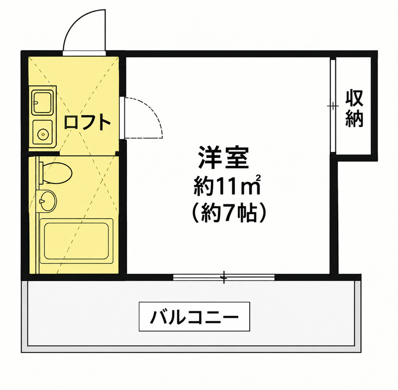 レオパレス下小田井第二の間取り写真