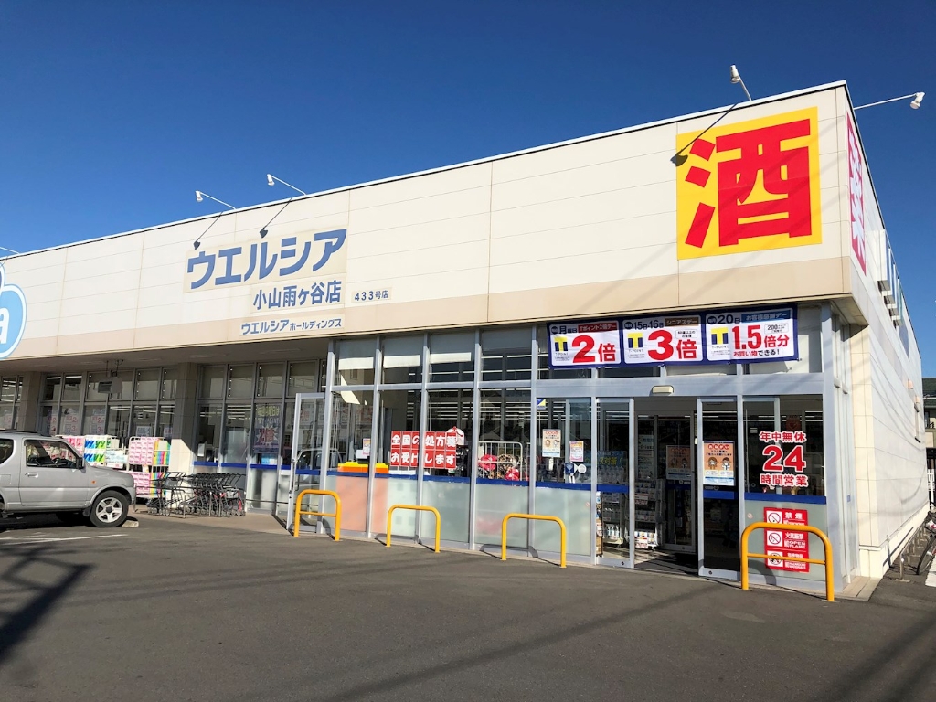 ドラックストア　ウエルシア小山雨ケ谷店（ドラッグストア）まで1085m