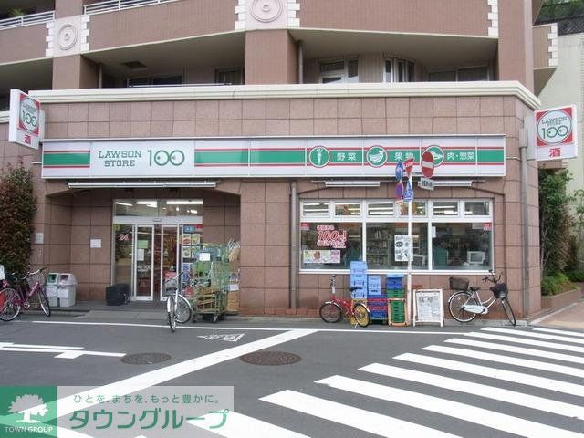 コンビニ　ローソンストア１００（コンビニ）まで149m