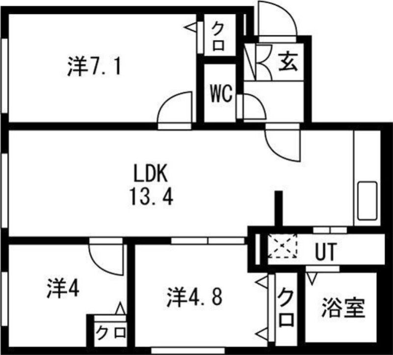 NOBLE Charmant元町の間取り写真