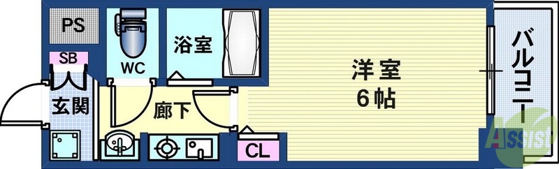 エステムコート神戸三宮山手センティールの間取り写真