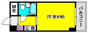 コスモプラザ三宮の間取り写真