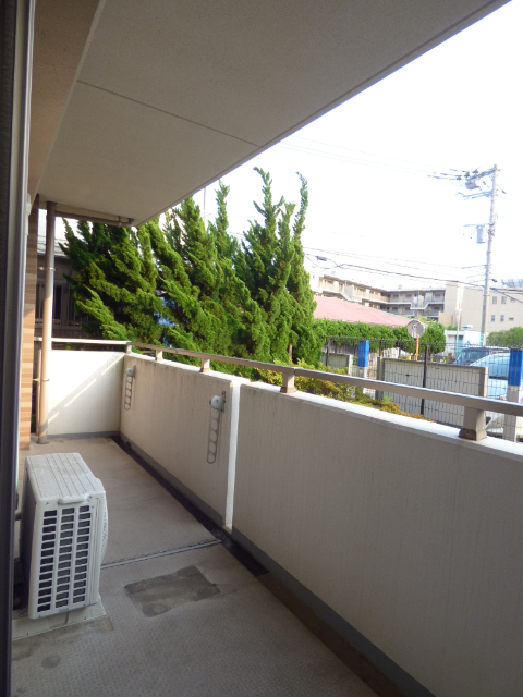 バルコニー　南西向きです