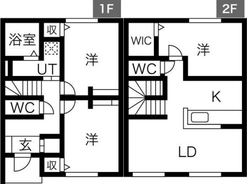 ＪＲ函館本線 苗穂駅 徒歩19分 2階建 築2年の間取り写真