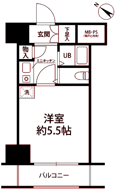 クリオ阪東橋壱番館の間取り写真