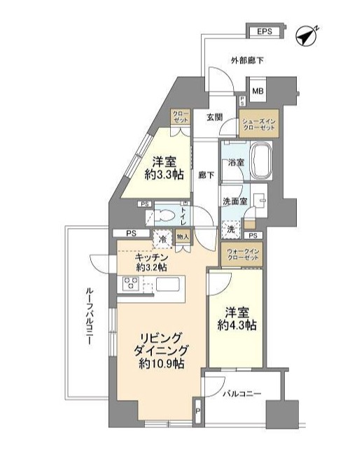 ブランズ武蔵小山の間取り写真