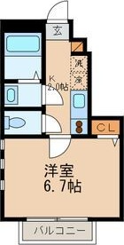 ＪＲ中央線 武蔵小金井駅 徒歩16分 2階建 築19年の間取り写真