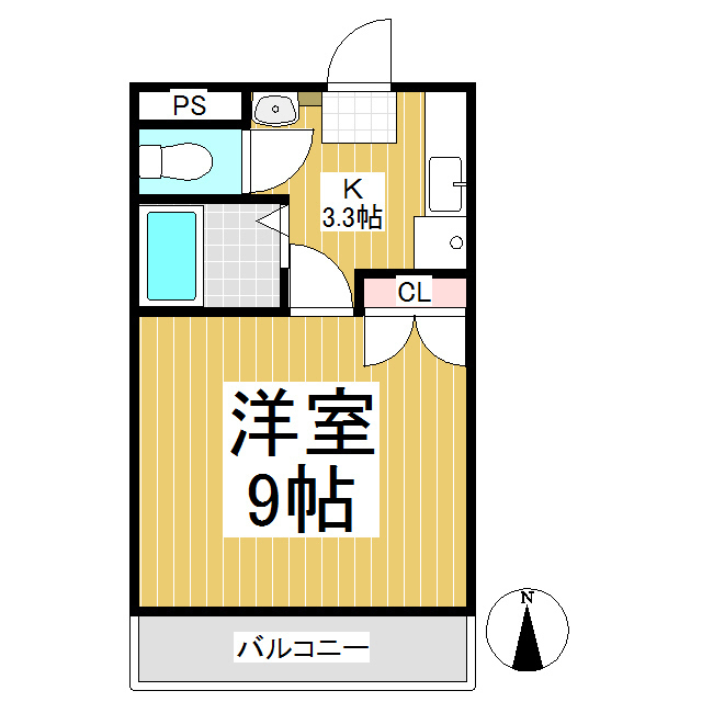 大学駅前チェリーの間取り写真