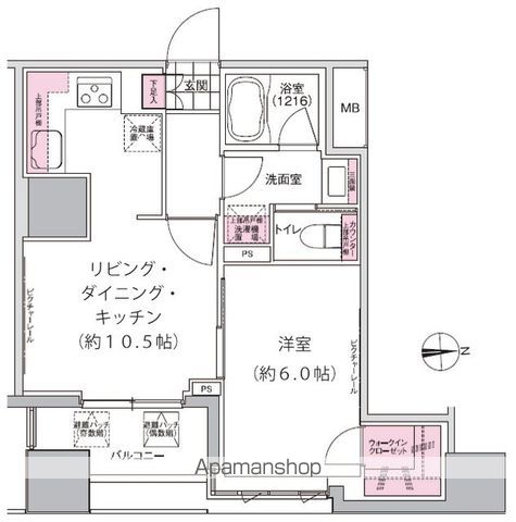 プレジリア東日本橋の間取り写真