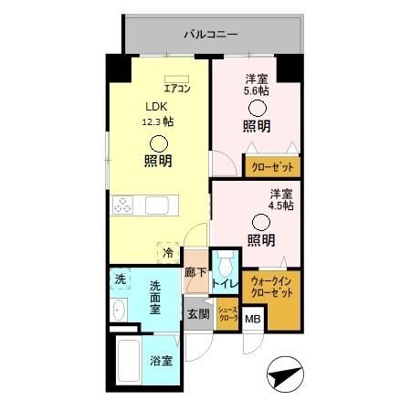 Garden House III 大宮土呂駅前の間取り写真