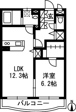 ヒルズSRの間取り