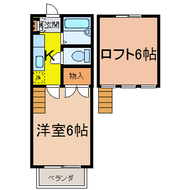 コーポセキ　C棟の間取り