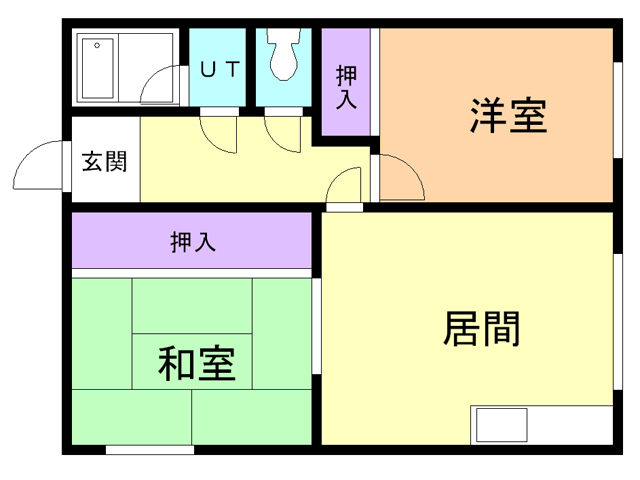 青葉ハイツの間取り