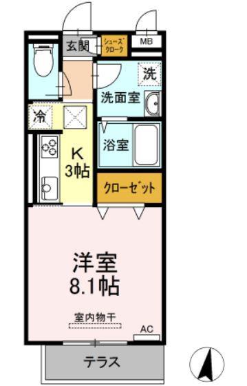 銀河タウンＥの間取り