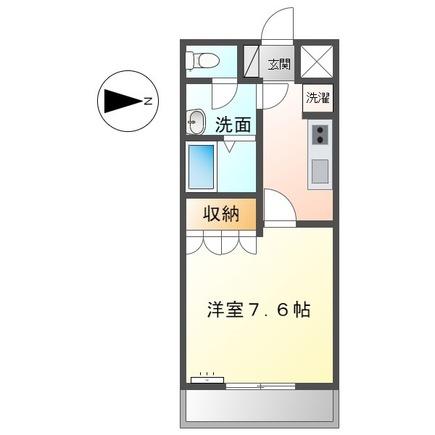 一宮市西五城のアパートの間取り