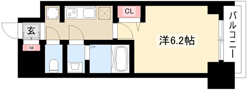 プレサンス名駅南エディフィスの間取り