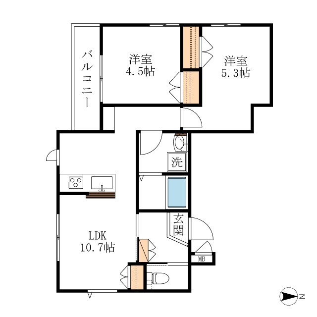 ☆（仮称）南六郷２丁目メゾン☆の間取り